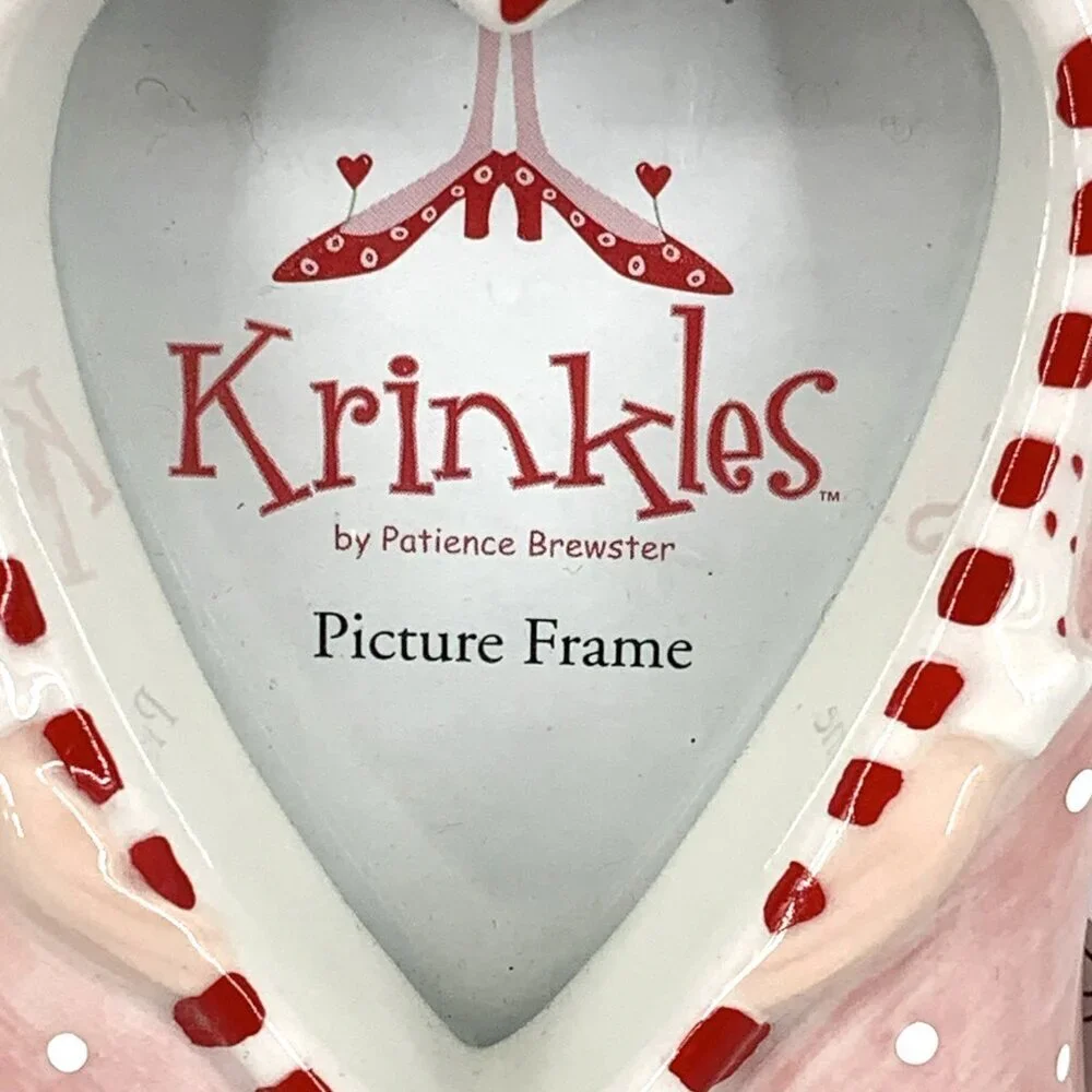 Dept 56 Patience Brewster Krinkles Picture Frame Lady Hand Hearts Valentine 8